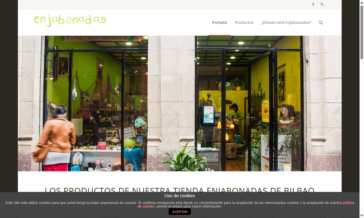 Web actual de Enjabonadas