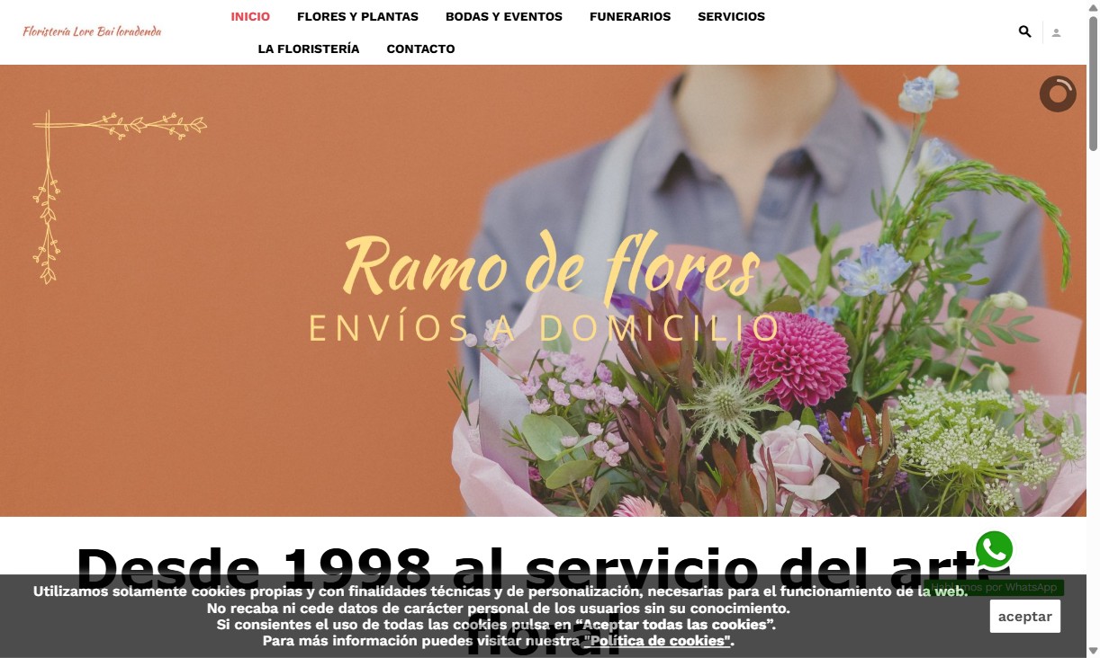 Web actual de Lore Bai