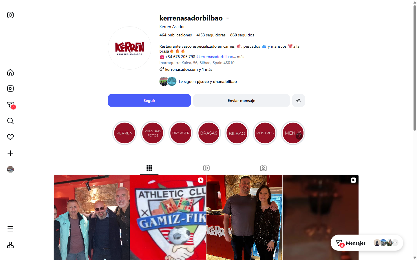 Instagram de Kerren